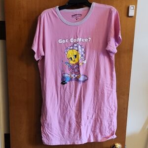 Warner Bros. Pink Tweety Bird Short Sleeve Tee